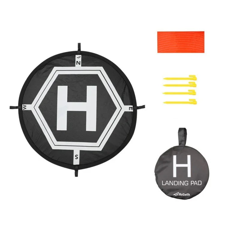 RCGEEK 55 公分圓形便攜停機坪 可折疊降落墊 適用於 DJI Mavic Mini / Air 2S / FPV，55 公分圓形