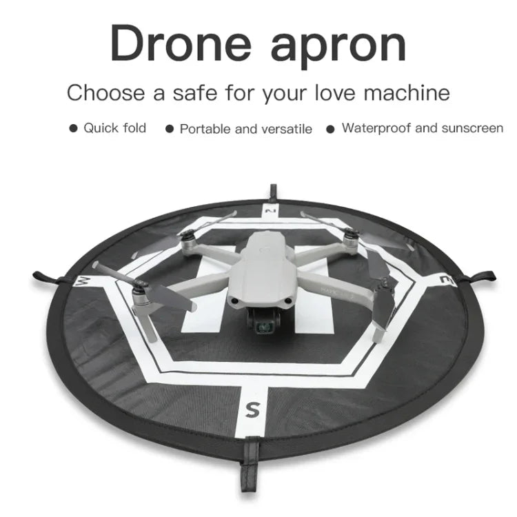 RCGEEK 55 公分圓形便攜停機坪 可折疊降落墊 適用於 DJI Mavic Mini / Air 2S / FPV，55 公分圓形