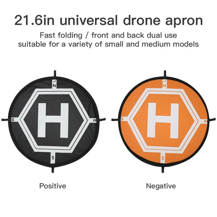 RCGEEK 55 公分圓形便攜停機坪 可折疊降落墊 適用於 DJI Mavic Mini / Air 2S / FPV，55 公分圓形