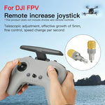 RCSTQ 雙色可伸縮拇指搖桿 適用於 DJI FPV 組合無人機遙控器，適用於 DJI FPV 雙色