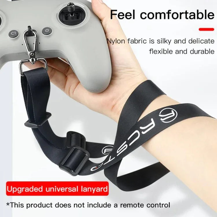 RCSTQ 厚款防丟防摔頸帶固定繩 適用於 DJI FPV 遙控器，厚款