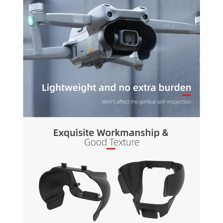 Sunnylife A2S-Q9350 相機鏡頭遮陽罩 防眩光罩 適用於 DJI Air 2S / Mavic Air 2，適用於 DJI Air 2S