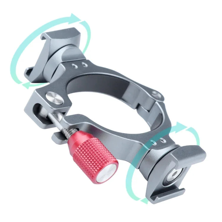 穩定器延長支架環轉接座 雙冷靴底座 適用 DJI OM4 / Osmo Mobile 3，DJI OM4 支架