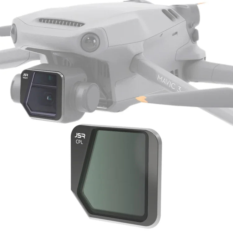 JSR 無人機 CPL 鏡頭濾鏡 適用 DJI Mavic 3，CPL