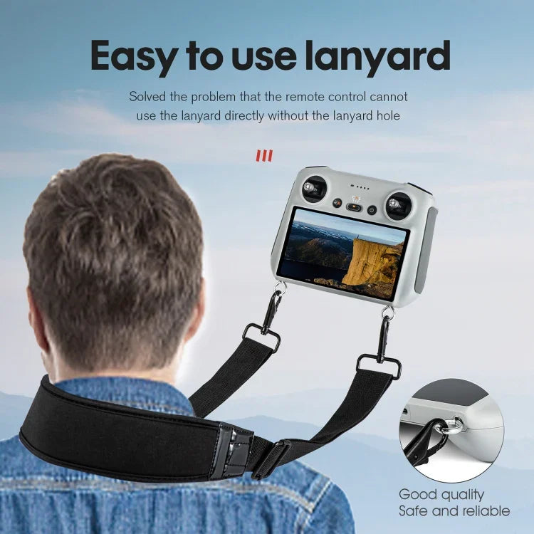 STARTRC 防水泡棉防丟防摔頸繩掛繩，適用於 DJI Mini 3 Pro 遙控器