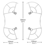 STARTRC 無人機螺旋槳保護環防撞圈，適用於 DJI Mini 3 Pro，適用於 DJI Mini 3 Pro