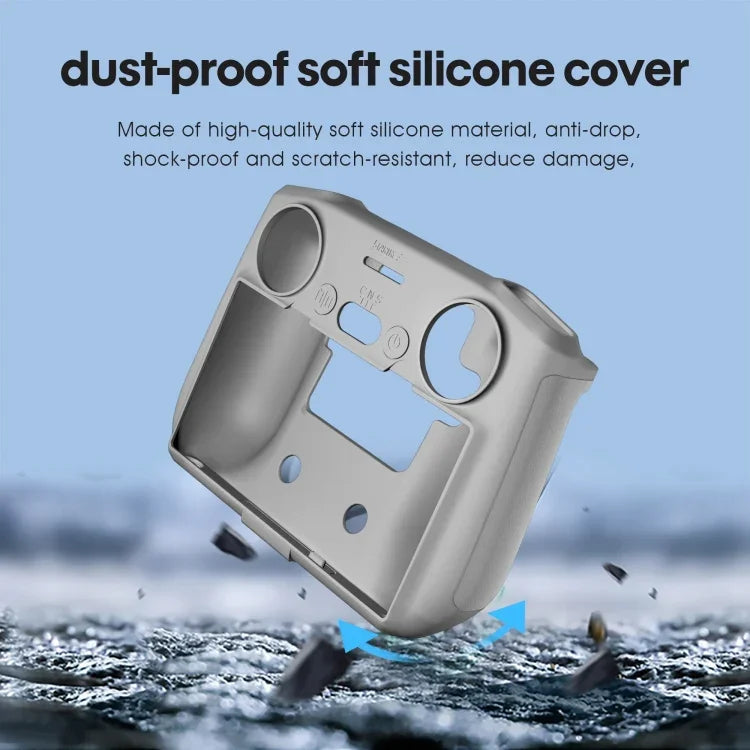 STARTRC 矽膠防震防刮保護套，適用於 DJI Mini 3 Pro 遙控器，適用於 DJI Mini 3 Pro 遙控器（灰色），適用於 DJI Mini 3 Pro 遙控器（黑色）