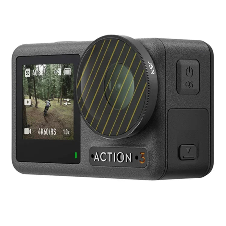 JSR 光線條紋鏡頭濾鏡 適用 DJI Osmo Action 3, 金色光線條紋, 藍色光線條紋