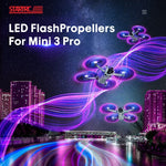 DJI Mini 4 Pro / Mavic Mini 3 Pro STARTRC 2對彩色 LED 閃光燈低噪音螺旋槳，適用 DJI Mavic Mini 3 Pro