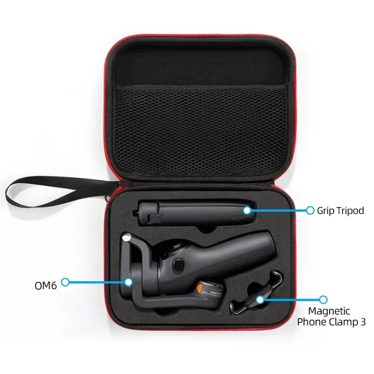 DJI Osmo Mobile 6 攜帶旅行收納包，尺寸：21 x 16 x 6公分，適用 DJI Osmo Mobile 6