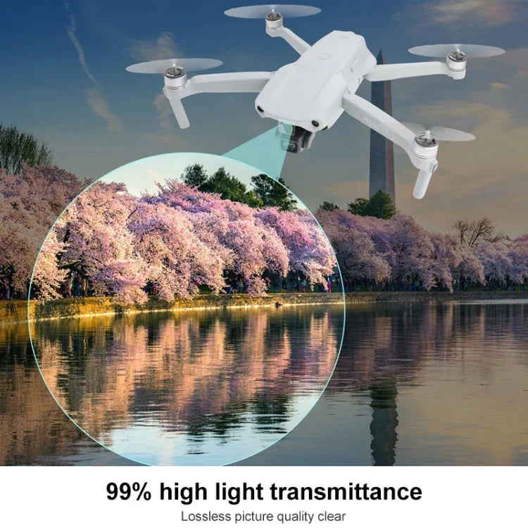 適用 DJI Mavic Air 2 防爆鋼化玻璃無人機鏡頭保護貼，適用 DJI Mavic Air 2