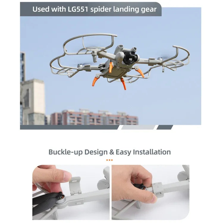適用於 DJI Mini 3 Sunnylife 無人機螺旋槳防護防撞環