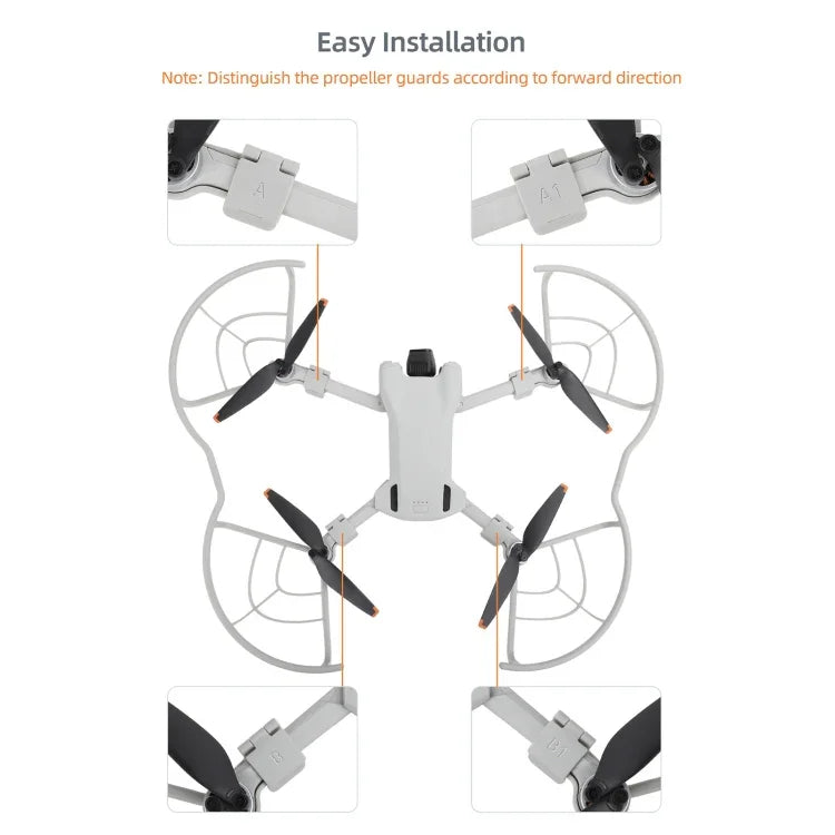 適用於 DJI Mini 3 Sunnylife 無人機螺旋槳防護防撞環