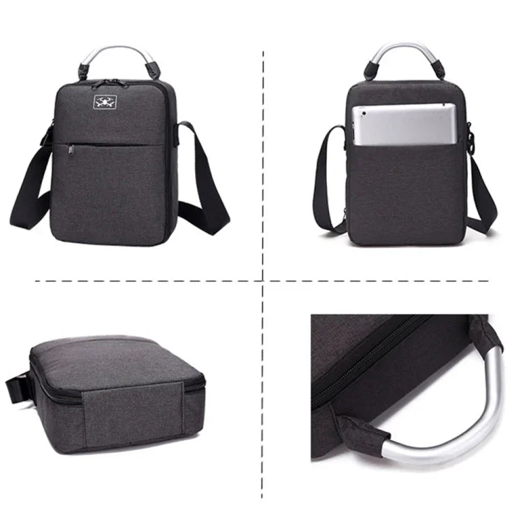 適用於 DJI Mini 2 SE 防震單肩收納攜帶包，尺寸：30 x 22 x 8.5 公分，黑色