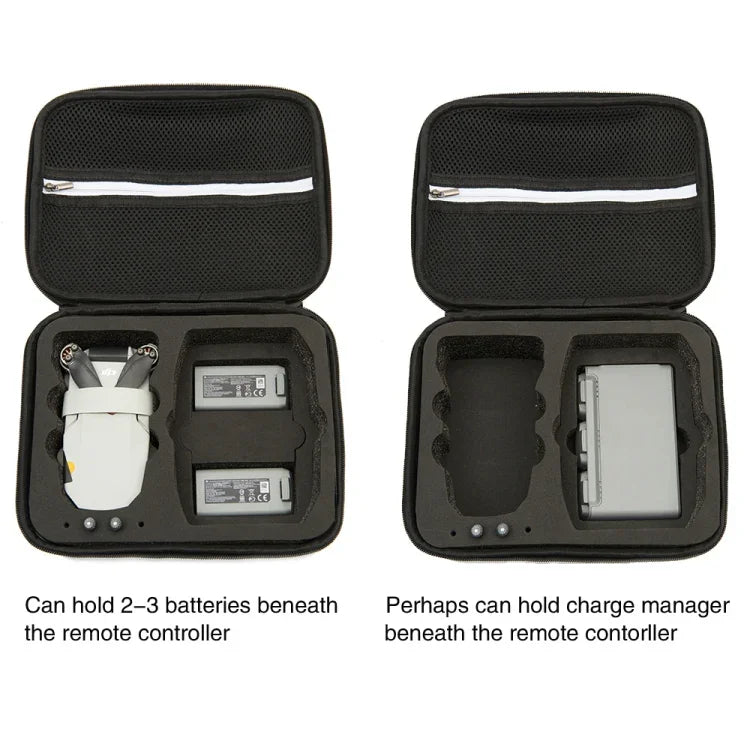 適用於DJI Mini 2 SE防震硬殼攜帶收納包，尺寸：24x19x9公分，24x19x9公分