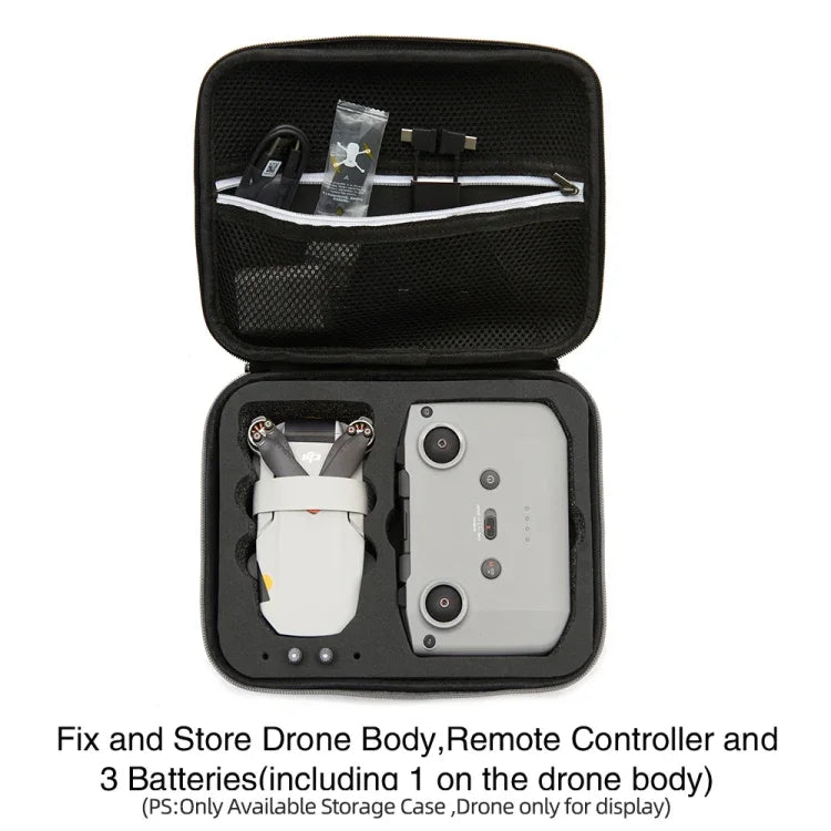 適用於DJI Mini 2 SE防震硬殼攜帶收納包，尺寸：24x19x9公分，24x19x9公分