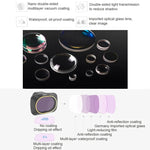 JSR 無人機 4 合 1 ND4 + ND8 + ND16 + ND32 中性密度鏡頭濾鏡，適用於 DJI MAVIC mini，ND4 + ND8 + ND16 + ND32