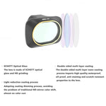 JSR 無人機 6 合 1 UV + CPL + ND4 + ND8 + ND16 + ND32 鏡頭濾鏡，適用於 DJI MAVIC mini，UV + CPL + ND4 + ND8 + ND16 + ND32