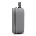 鑽石紋防震 PU 便攜安全保護盒收納袋，適用於 DJI Osmo Mobile 4，灰色