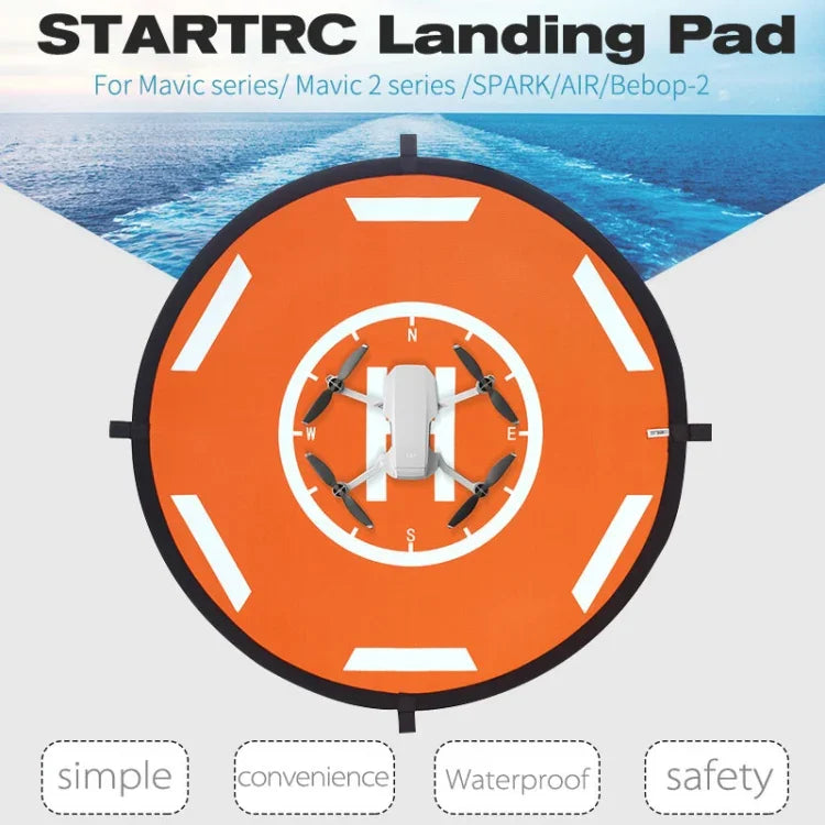 STARTRC 遙控無人機四軸飛行器便攜停機坪快速折疊著陸停車墊，適用於 DJI Mavic Mini / Mavic Air 2，直徑：56cm，直徑：56cm