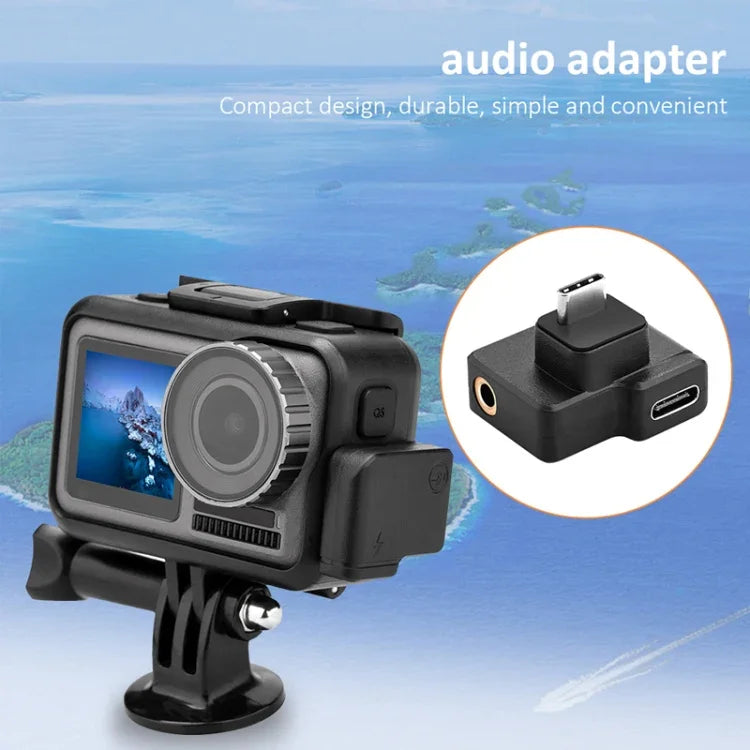CYNOVA C-AC-003 充電音頻轉接器，適用於 DJI Osmo Action 1