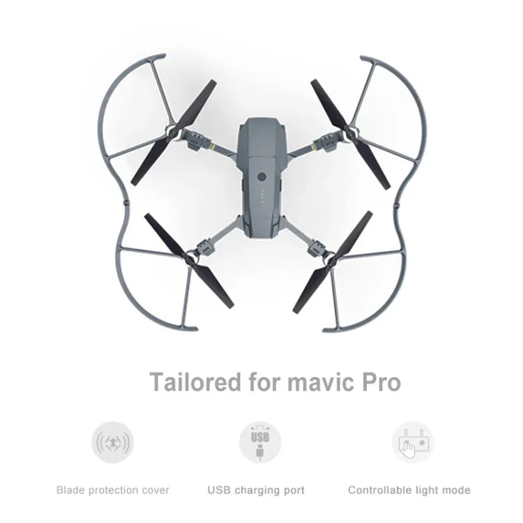 PGYTECH P-MA-124 專用 LED 燈籠槳葉保護蓋，適用於 DJI Mavic Pro