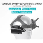 Sunnylife 電池夾固定器線材管理繞線器保護殼，適用於DJI FPV Goggles V2，Sunnylife 電池支架