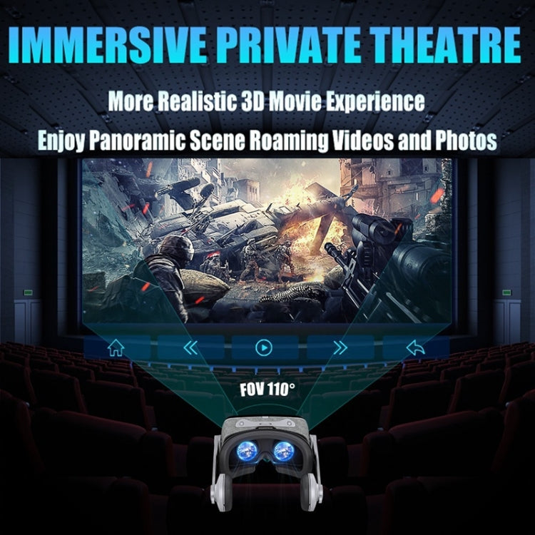 VR SHINECON G07E 虛擬實境 3D 影片眼鏡，適用於 4.0 吋 - 6.3 吋智慧型手機