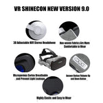 VR SHINECON G07E 虛擬實境 3D 影片眼鏡，適用於 4.0 吋 - 6.3 吋智慧型手機