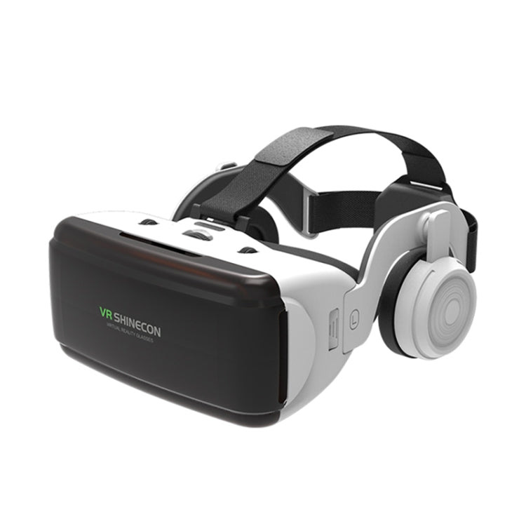 VR SHINECON G06E 虛擬實境 3D 影片眼鏡，適用於 4.7 吋 - 6.1 吋智慧型手機，附耳機，G06E