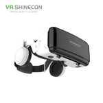 VR SHINECON G06E 虛擬實境 3D 影片眼鏡，適用於 4.7 吋 - 6.1 吋智慧型手機，附耳機，G06E