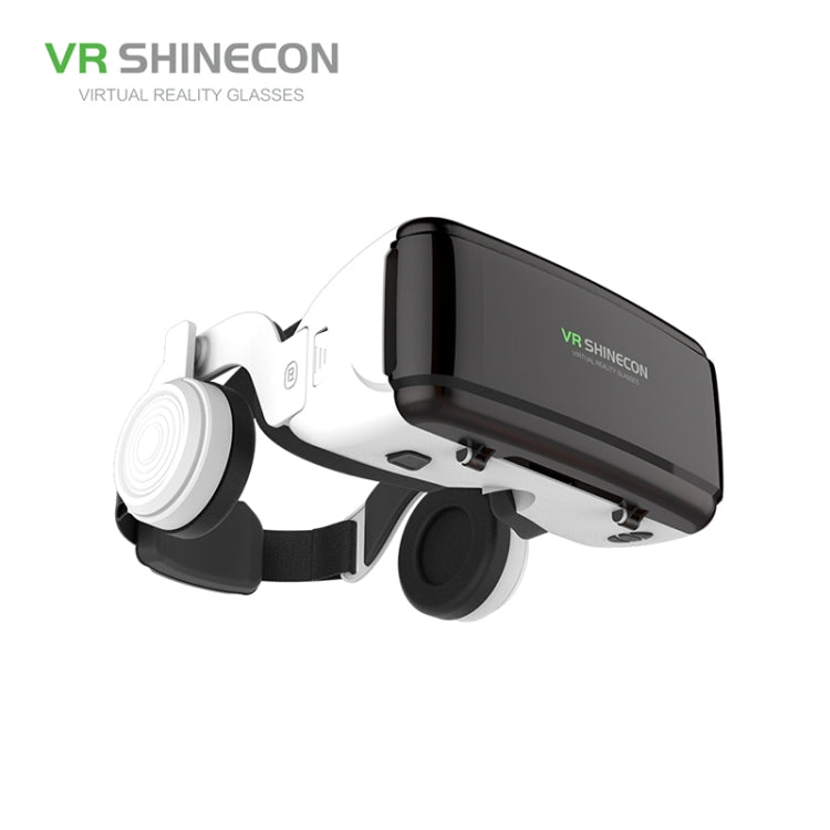 VR SHINECON G06E 虛擬實境 3D 影片眼鏡，適用於 4.7 吋 - 6.1 吋智慧型手機，附耳機，G06E