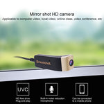 Groudchat JP1DV1 1080P 高清智慧攝影機手機 USB 直播攝影機，適用眼鏡腿，內建吸音降噪麥克風