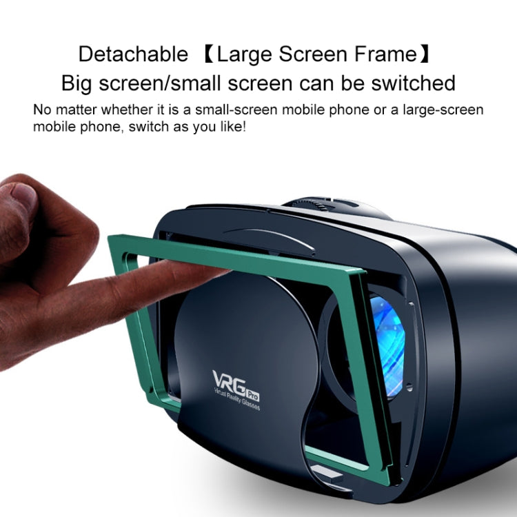 VRG 專業音視頻版一體式手機 3D VR 眼鏡，無藍光鍍膜鏡片