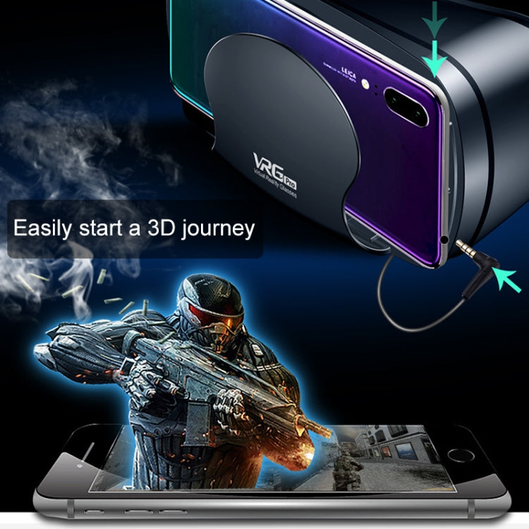 VRG 專業音視頻版一體式手機 3D VR 眼鏡，無藍光鍍膜鏡片