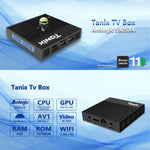 Tanix X4 Android 11 智能電視盒，Amlogic S905X4 四核，4GB+64GB，雙頻 WiFi，藍牙，4GB+64GB