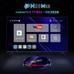 H96 Max 8K 超高清智能電視盒 Android 13.0 媒體播放器，RK3528 四核，4GB+64GB，4GB+64GB