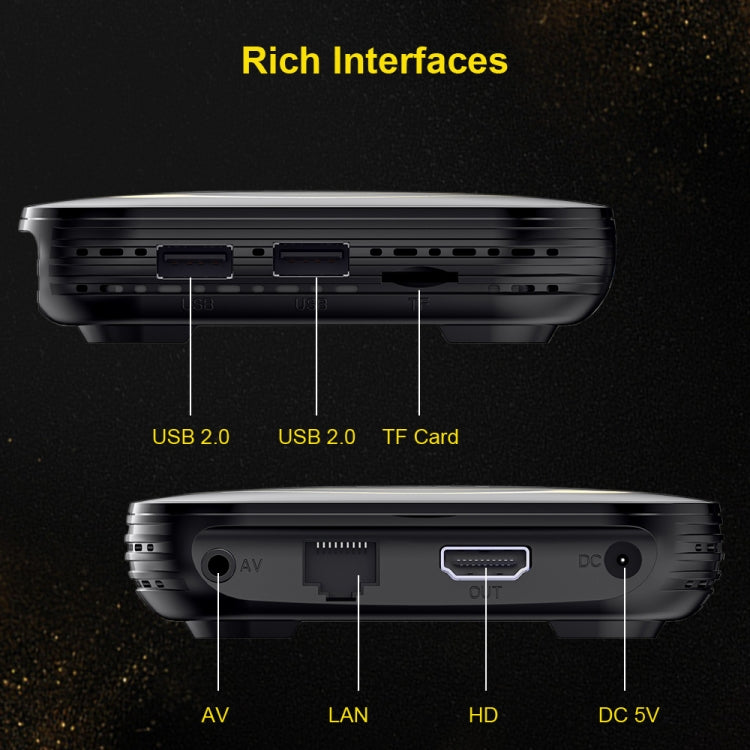 HK1 RBOX-H8S 4K 超高清 Android 12.0 智能電視盒，附遙控器，Allwinner H618 四核，4GB+64GB，4GB+64GB