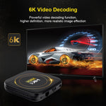 HK1 RBOX-H8S 4K 超高清 Android 12.0 智能電視盒，附遙控器，Allwinner H618 四核，4GB+64GB，4GB+64GB