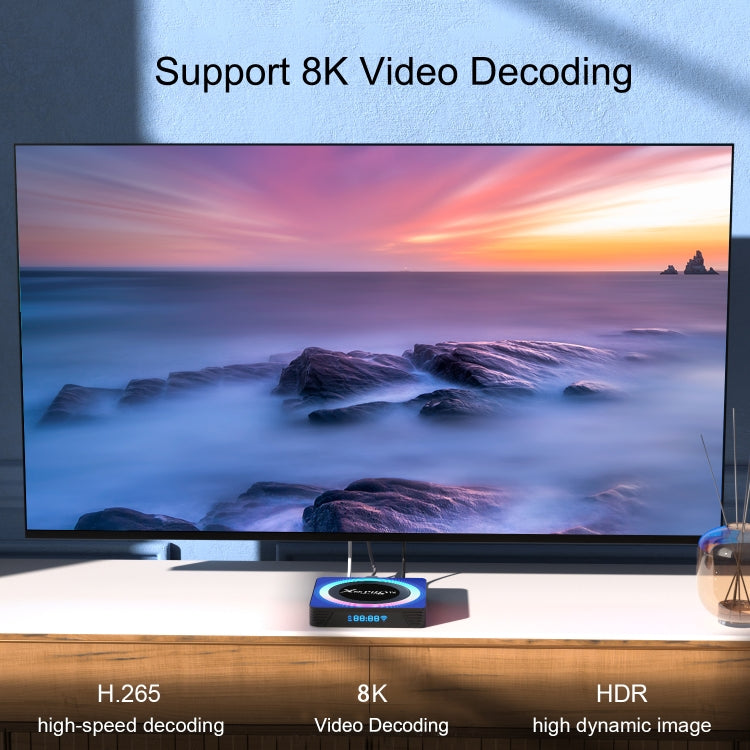 Acrylic X88 Pro 13 8K 超高清 安卓 13.0 智能電視盒，附遙控器，RK3528 四核心，4G+32GB，4G+32GB
