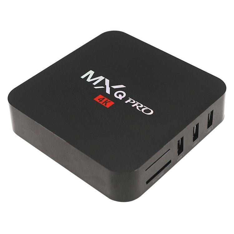 MXQ PROi 1080P 4K HD 智能電視盒，附遙控器，Android 7.1 S905W 四核 Cortex-A53，最高 2GHz，RAM：2GB，ROM：16GB，支援 WiFi，英規插頭，2GB+16GB，英規插頭