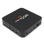 MXQ PROi 1080P 4K HD 智能電視盒，附遙控器，Android 7.1 S905W 四核 Cortex-A53，最高 2GHz，RAM：2GB，ROM：16GB，支援 WiFi，英規插頭，2GB+16GB，英規插頭