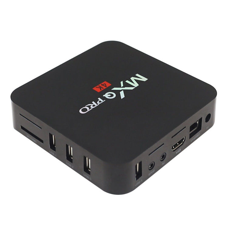MXQ PROi 1080P 4K HD 智能電視盒，附遙控器，Android 7.1 S905W 四核 Cortex-A53，最高 2GHz，RAM：2GB，ROM：16GB，支援 WiFi，英規插頭，2GB+16GB，英規插頭