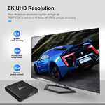 X96 Air 8K 智能電視盒 Android 9.0 媒體播放器，附遙控器，四核 Amlogic S905X3，RAM：4GB，ROM：64GB，雙頻 WiFi，藍牙，澳洲插頭，4GB+64GB