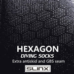 SLINX 1702 3mm 氯丁橡膠防滑保暖潛水襪，S、M、L、XL