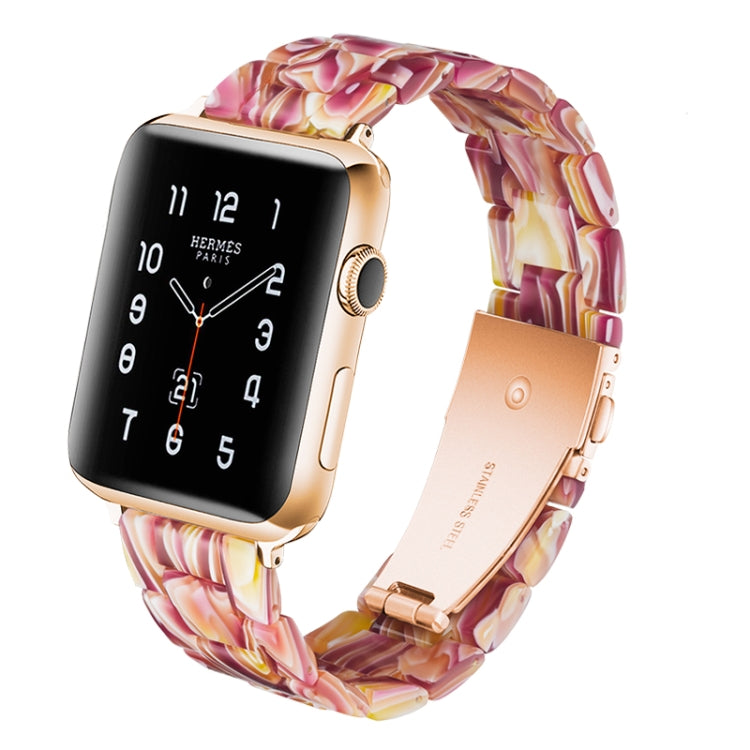 簡約時尚樹脂錶帶，適用於Apple Watch系列4 40毫米及系列3、2、1 38毫米，適用於Apple Watch系列4 44毫米及系列3、2、1 42毫米