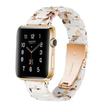 簡約時尚樹脂錶帶，適用於Apple Watch系列4 40毫米及系列3、2、1 38毫米，適用於Apple Watch系列4 44毫米及系列3、2、1 42毫米