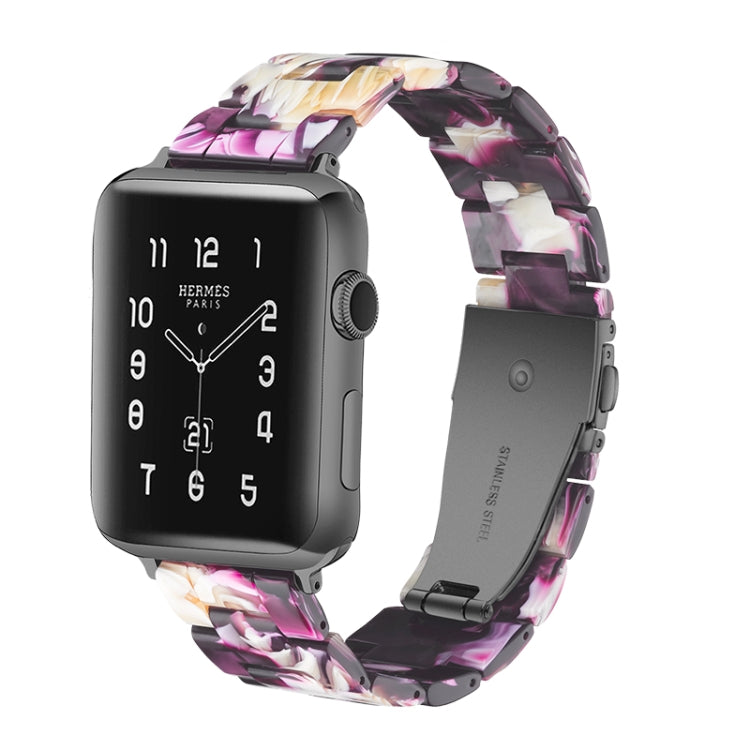 簡約時尚樹脂錶帶，適用於Apple Watch系列4 40毫米及系列3、2、1 38毫米，適用於Apple Watch系列4 44毫米及系列3、2、1 42毫米