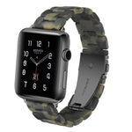 簡約時尚樹脂錶帶，適用於Apple Watch系列4 40毫米及系列3、2、1 38毫米，適用於Apple Watch系列4 44毫米及系列3、2、1 42毫米