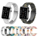 簡約時尚樹脂錶帶，適用於Apple Watch系列4 40毫米及系列3、2、1 38毫米，適用於Apple Watch系列4 44毫米及系列3、2、1 42毫米